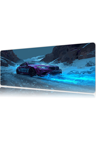 urzuva Araba Modelleri Frozen Drift Gaming Oyuncu XL Mouse Pad Dikişli Mousep...