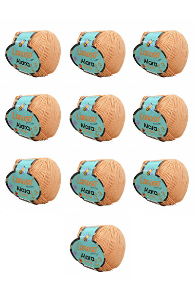 Lanoso Alara Cotton Yarn Pachet de 10 bucăți 50 gr 140 m Bumbac și Acrilic (9...