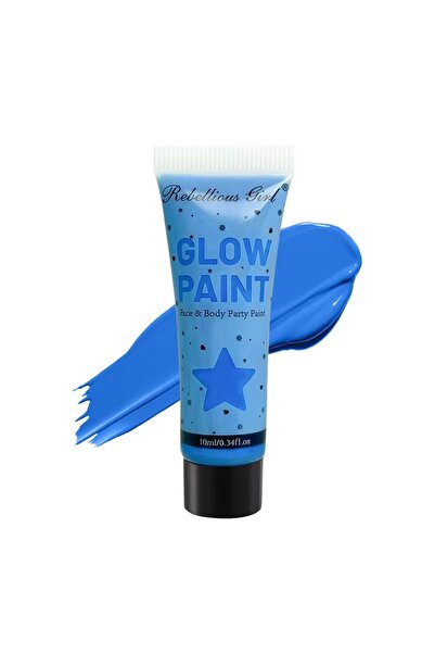 SELA Neon Paint for Face and Body 10 ml Glow Paint Blue 06