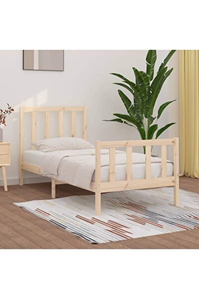 Concept Σκελετός Μονό κρεβατιού 3FT, 90x190 cm, μασίφ ξύλο