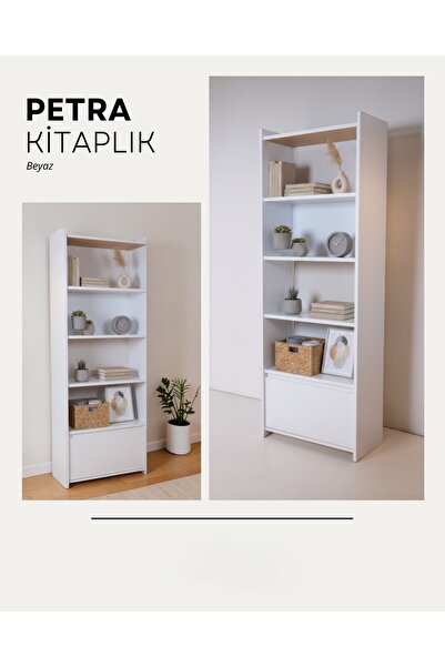 Sarenzo Petra Kitaplık (beyaz)