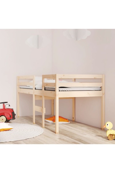 Concept Pat înalt de dormitor, 90x200 cm, lemn masiv de pin