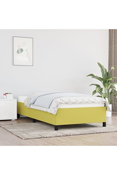 Concept Bed frame, green, 90x190 cm, textile