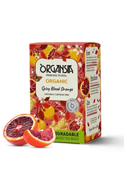 ORGANSIA - Organic Tea with Red Oranges, 18 Bags
