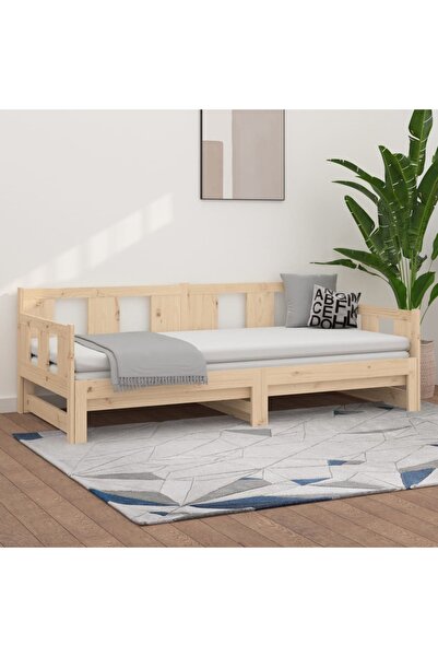 Concept Επεκτεινόμενο ανάκλιντρο, 2x(90x190) εκ., μασίφ ξύλο πεύκου