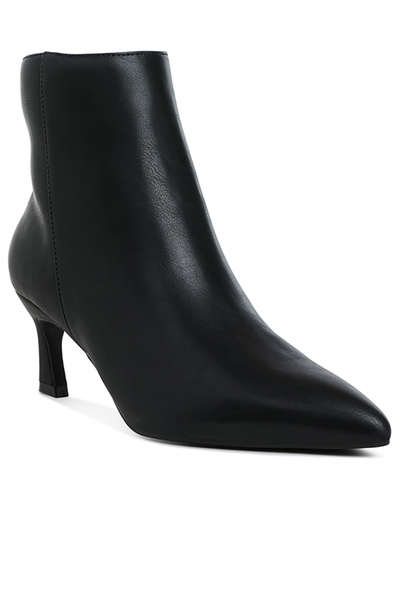 london Rag Women's Faux Leather Ankle Boots in Black