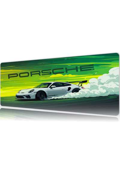 urzuva Araba Modelleri Neon Turbo Gaming Oyuncu XL Mouse Pad Dikişli Mousepad...