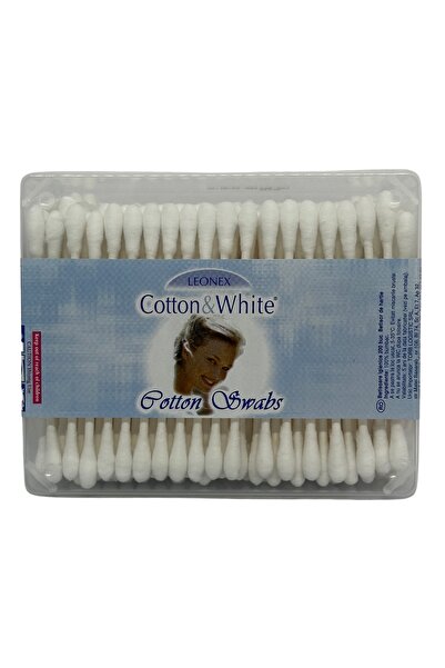 LEONEX Cotton swabs (200 pieces) – with paper shaft