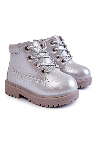 BOTO Children's Boots With Zipper Silver Dexter 33