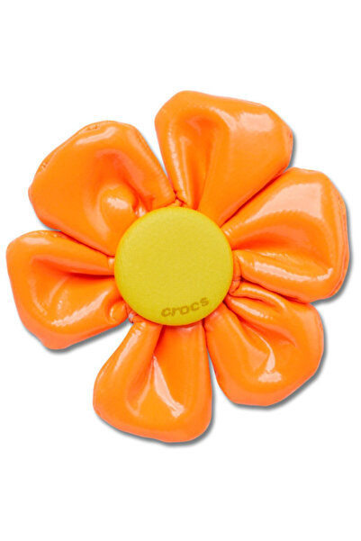 Crocs Jibbitz Oversized Large Orange Flower
