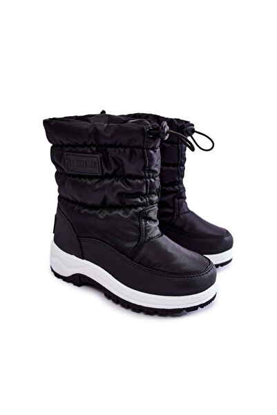 Big Star Shoes Children's Snow Boots On Slider Big Star KK374235 Black 32