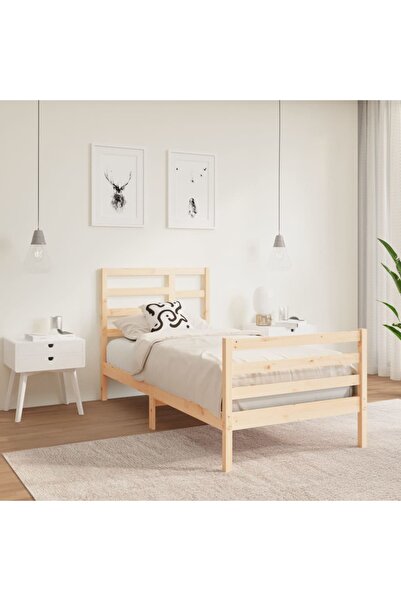 Concept Σκελετός Μονό κρεβατιού 3FT, 90x190 cm, μασίφ ξύλο