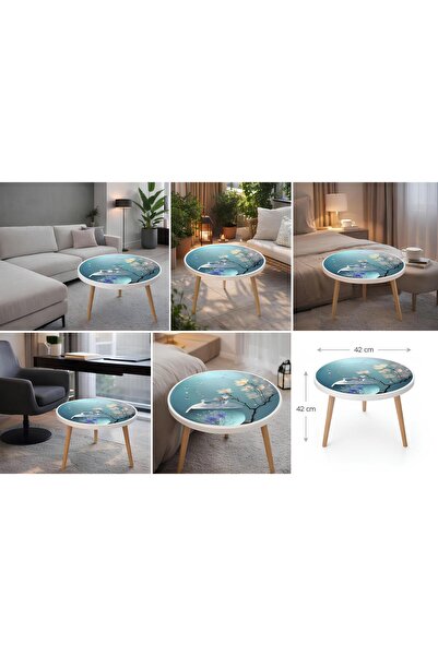 Boyut Modern Tasarım Desenli Sehpa – Küçük Alanlar İçin İdeal 42 cm