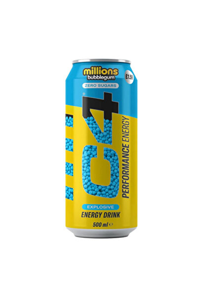 Cellucor C4 Millions Bubblegum Zero Sugars Energy Drink 500ml,(12x2pack)