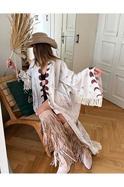 Bynkcl DIE&MORE Minimal Desenli Kimono