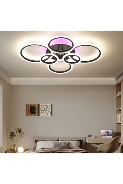 Zen Led LED chandelier with remote control, Warm Neutral Cool + RGB, adjustab...