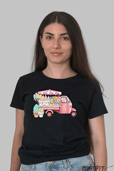 GILDAN Μπλουζάκι με χαρούμενα χρώματα και λουλούδια