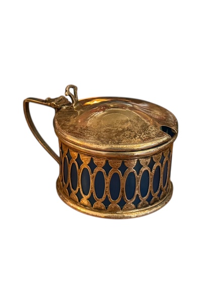 tayfuntufan antika koleksiyon British Epns Silver Plated Mustard Dish, Sauce ...