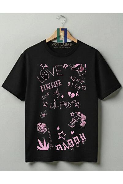 Grafftee Clothing Tricou unisex Lil Peep Hellboy cu design special cu imprime...