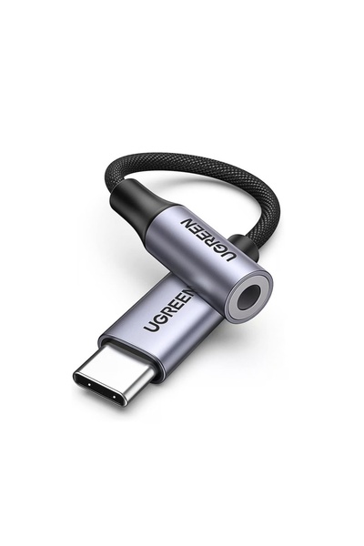 Ugreen Audio Adapter Type-C to Jack 10cm, AV161, Grey
