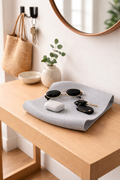 Dailyboo Creates Curve Çok Amaçlı Dekoratif Tabak-Sunum Kasesi-Anahtar ve Mum...