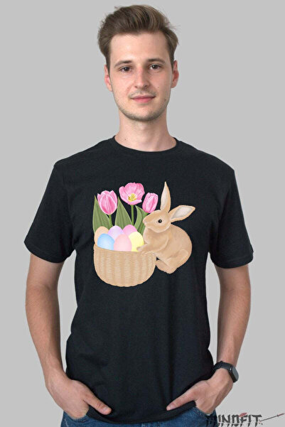 GILDAN Tricou Paste Fericit Cosulet Si Iepuras