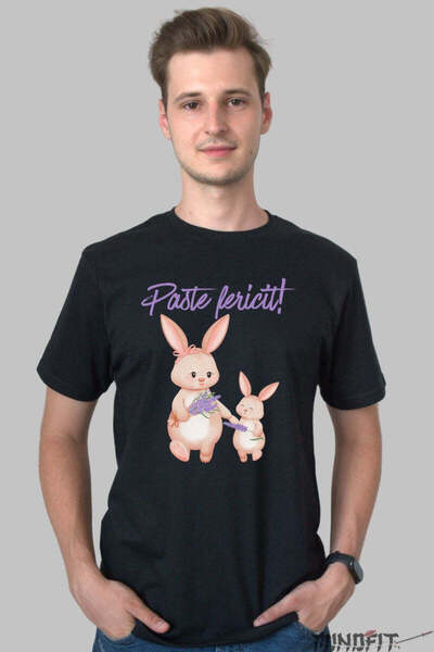 GILDAN Tricou Paste Fericit Iepurasi Cu Lavanda