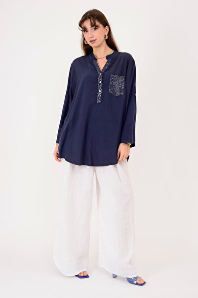 Park Moda 15451U Sequin Detail Shirt