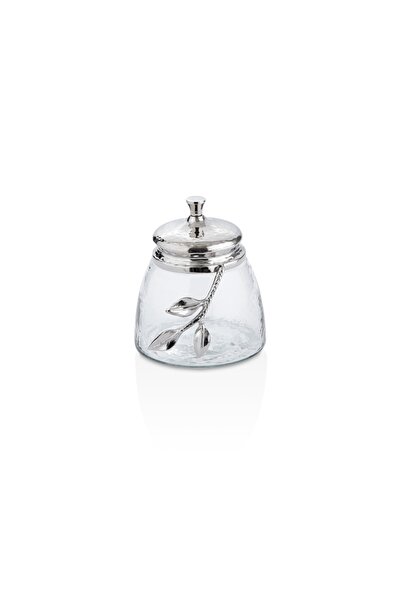 Cornella Leaves Decorative Glass Jar
