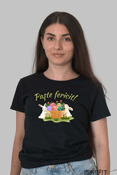 GILDAN Happy Easter T-shirt Bunnies and Eggs