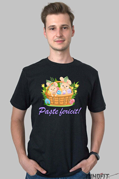 GILDAN Tricou Paste Fericit Iepurasi Coconasi In Cosulet