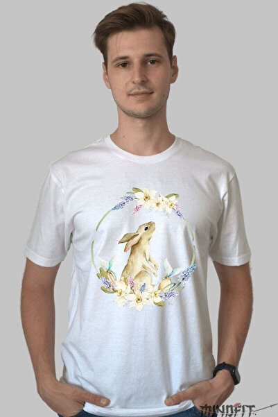 GILDAN Elegant And Colorful Easter Bunny T-Shirt