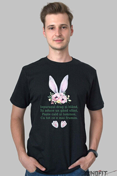 GILDAN Tricou Paste Fericit Poezie Cu Iepuras De Paste