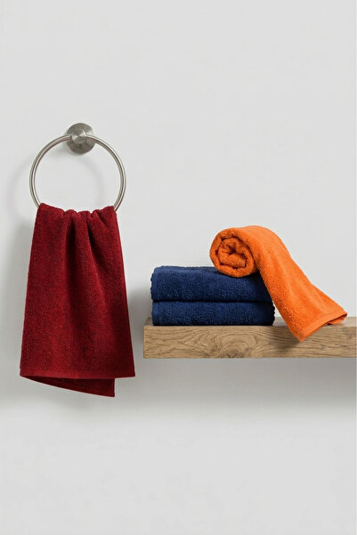 LIWOGY Set de trei prosoape colorate și set de prosoape pentru mâini, față și...