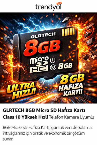 Astakos 8Gb Micro Sd Memory Card Class 10 High Speed Phone Camera Compatible