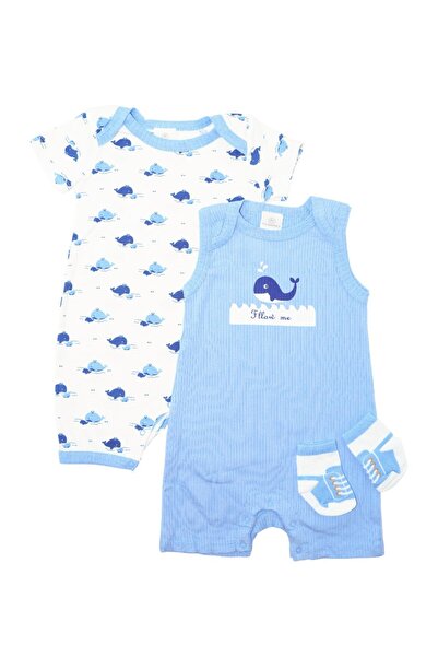 Bambimici Printed Bodysuit 2-Piece - 3M to 12M