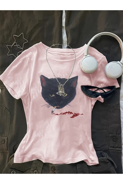 Toum حزام بلوزة بوي باد كات بقصة قصيرة