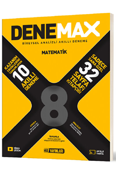 Efsane Yayınları 8.Sınıf Hız Yayınları Denemax Matematik 10 Lu Akıllı Deneme ...