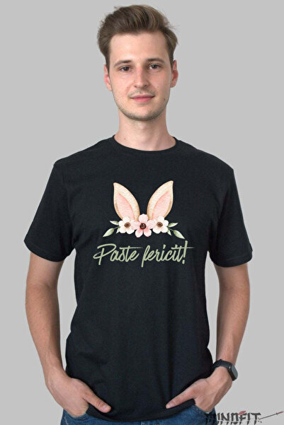 GILDAN Tricou Paste Fericit Urechi De Iepuras Impodobite Cu Flori