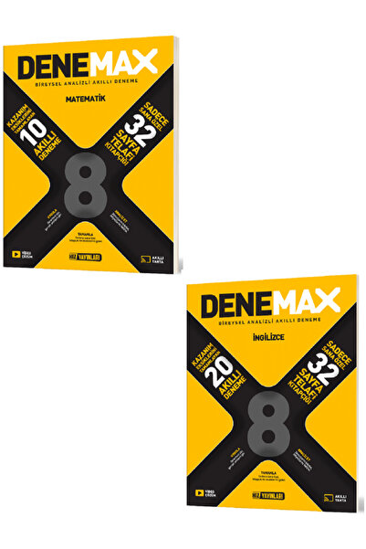 Efsane Yayınları 8.Sınıf Hız Yayınları Denemax Matematik + İngilizce Akıllı D...