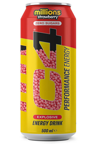 Cellucor C4 Millions Strawberry Zero Sugars Energy Drink 500ml,(12x2pack)