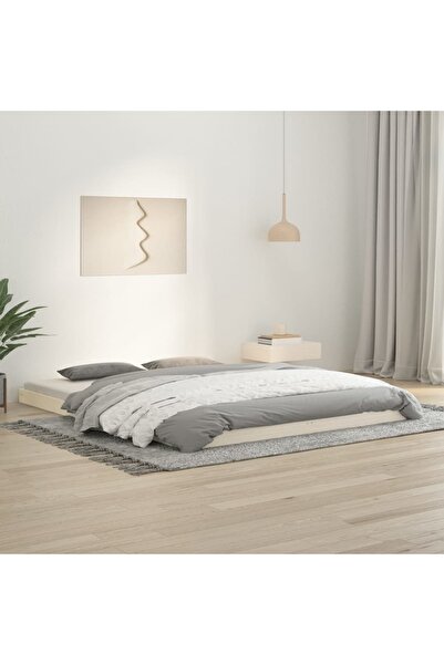 Concept Σκελετός κρεβατιού, λευκό, 160x200 cm, μασίφ ξύλο πεύκου