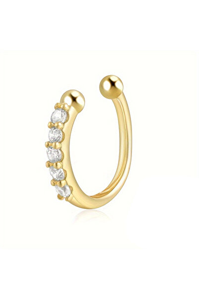 Choice Gold Color Face Nose Rings & Studs Hoop Fashion per Fake Nose Rings fo...