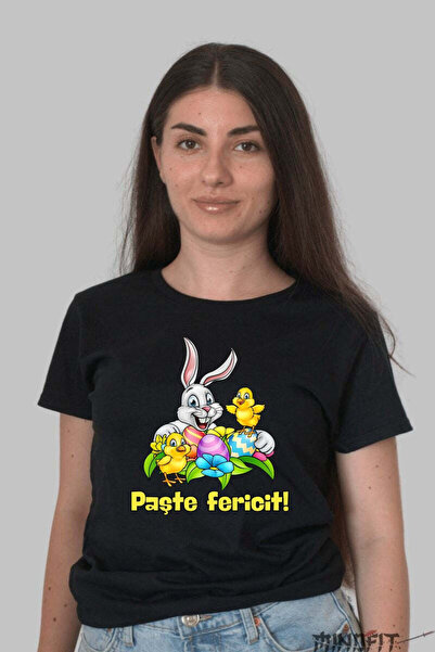 GILDAN Happy Easter T-shirt Bunny and Chicks