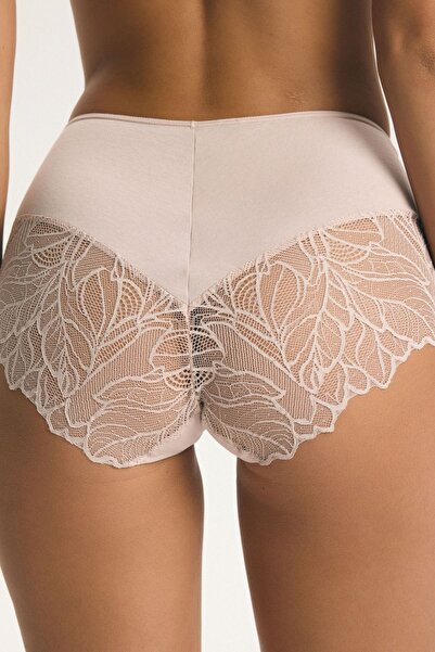 ESOTIQ Women's High Waist Panties 2-Pack Set Briefs with Lace Cotton & Elasta...