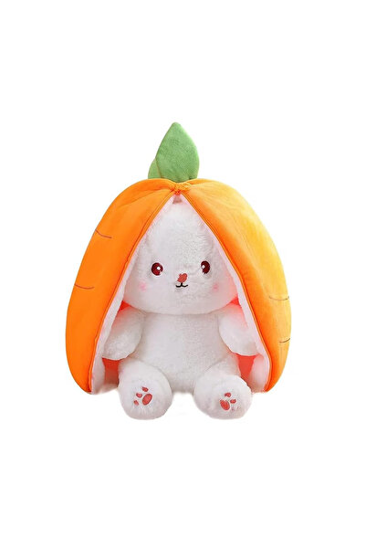 OEM Carrot Bunny Plush Toy, Soft and Velvety, Size 35 cm, orange