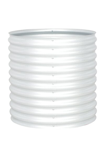 Concept Strat înălțat de grădină argintiu 80x80x81 cm oțel galvanizat