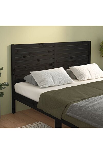 Concept Κομοδίνο, μαύρο, 156x4x100 cm, μασίφ ξύλο πεύκου