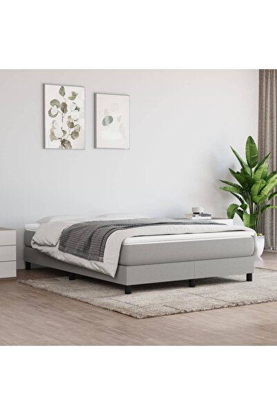 Concept Pat continental, gri deschis, 140x200 cm, material textil