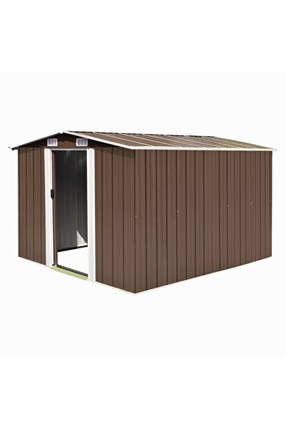Concept Αποθήκη κήπου, 257 x 298 x 178 cm, μεταλλική, καφέ